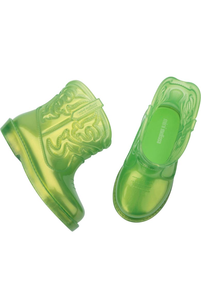 Mini Melissa Kids' Texas Western Boot, Alternate, color, Pearly Green