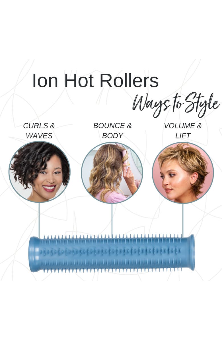 CALISTA Ion Hot Rollers, Alternate, color, Pink- Long Set