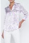 selected Lilac/ White Tropical Toile