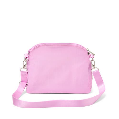 Shop Baggallini Coastal Flip Lock Crossbody Bag In Hibiscus Pink