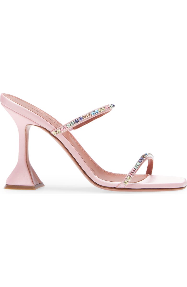 Amina Muaddi Gilda Crystal Slide Sandal, Alternate, color,