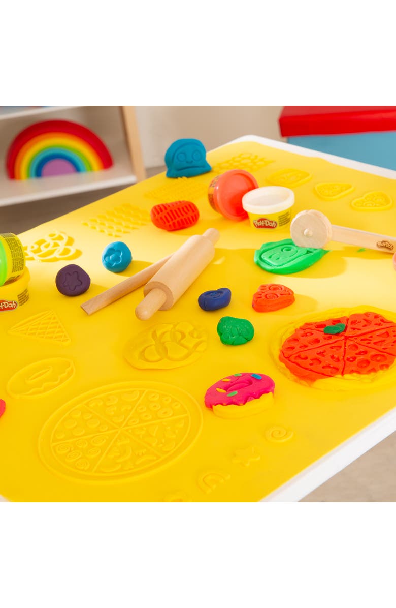 PLAY-DOH Playdoh Creative Seating Set Table, Chair, 6 Colors, 3D Mat, Tools, Kids 3+, Alternate, color, Multicolored