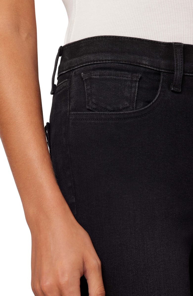 Joe's SnapBack Charlie High Waist Raw Hem Ankle Skinny Jeans, Alternate, color, 