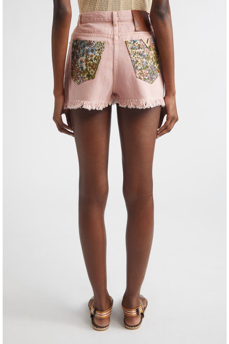 Cutoff Denim Shorts, Alternate, color, DUSTY ROSE