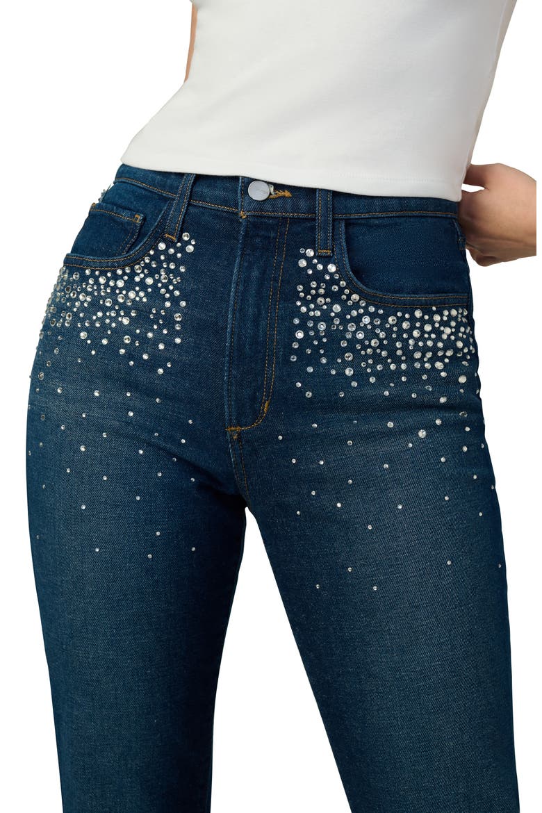 Margot Crystal Slim Ankle Jeans, Alternate, color, BRILLIANT