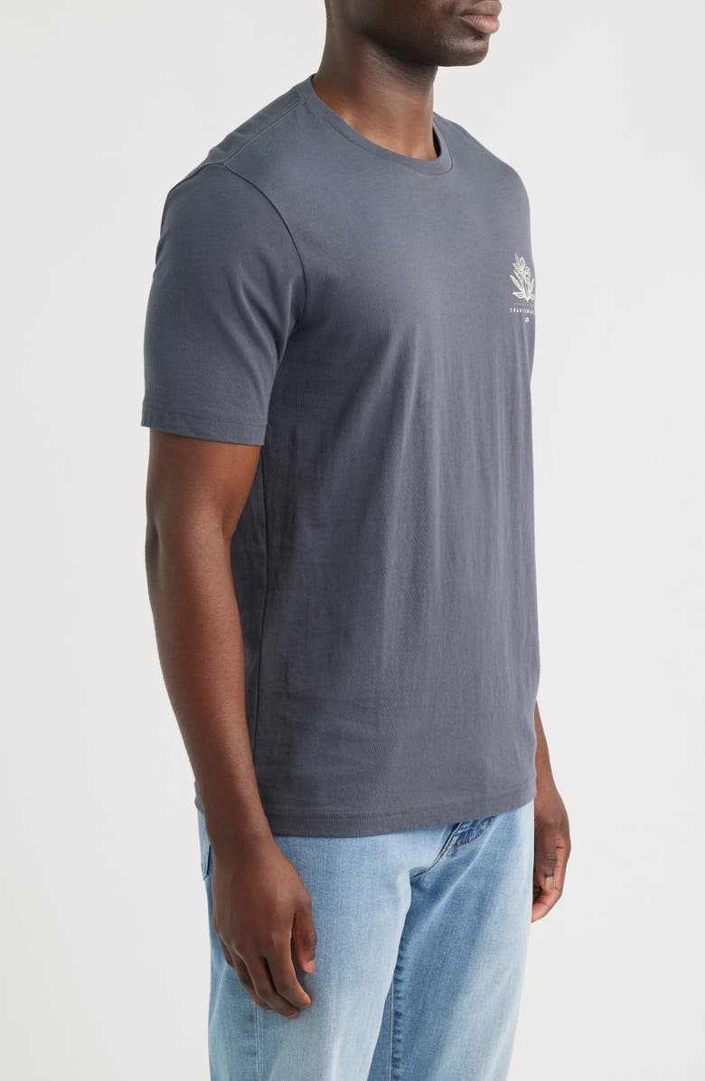 TravisMathew Balance Fund Cotton T-Shirt, Alternate, color, Ebony