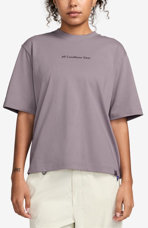 Dri-FIT Oversize Amber, Coal & Gold Graphic T-Shirt