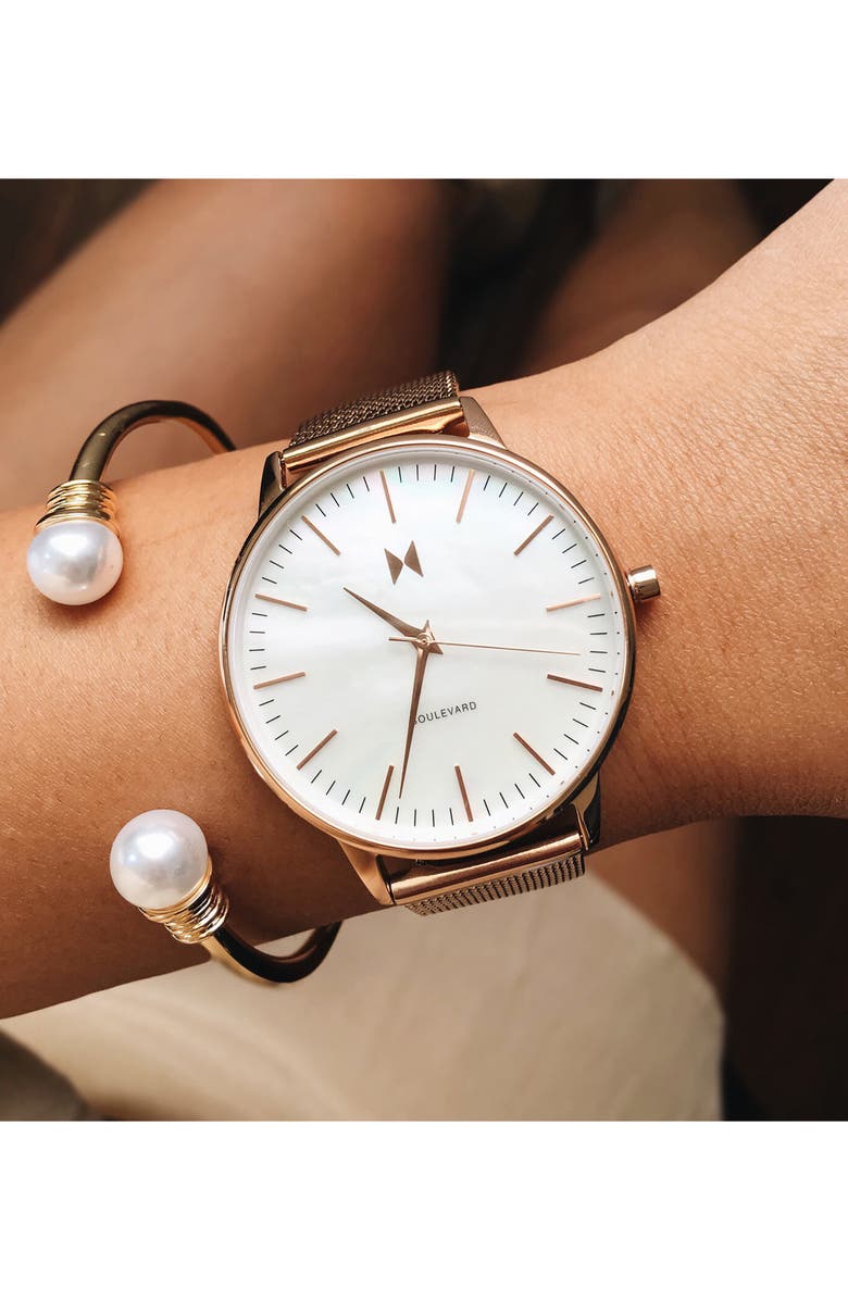 MVMT WATCHES Women's Sunset Mesh Strap Watch, 38mm, Alternate, color,