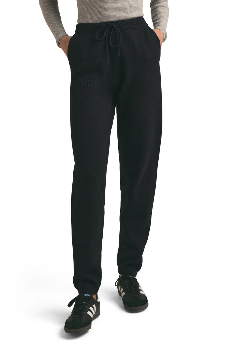 Favorite Daughter Fatigue Sisters Joggers, Main, color, Black