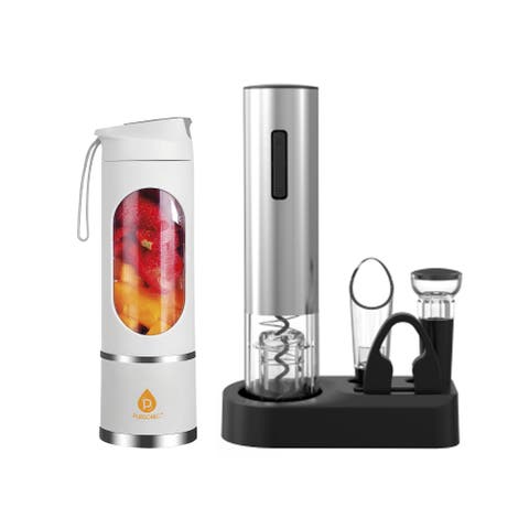 Premium Wine 
Juice Duo Electric Wine Opener + Travel Juicer Blender