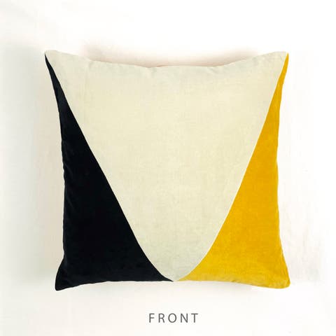Colorblock Triangles - Pillow Cover