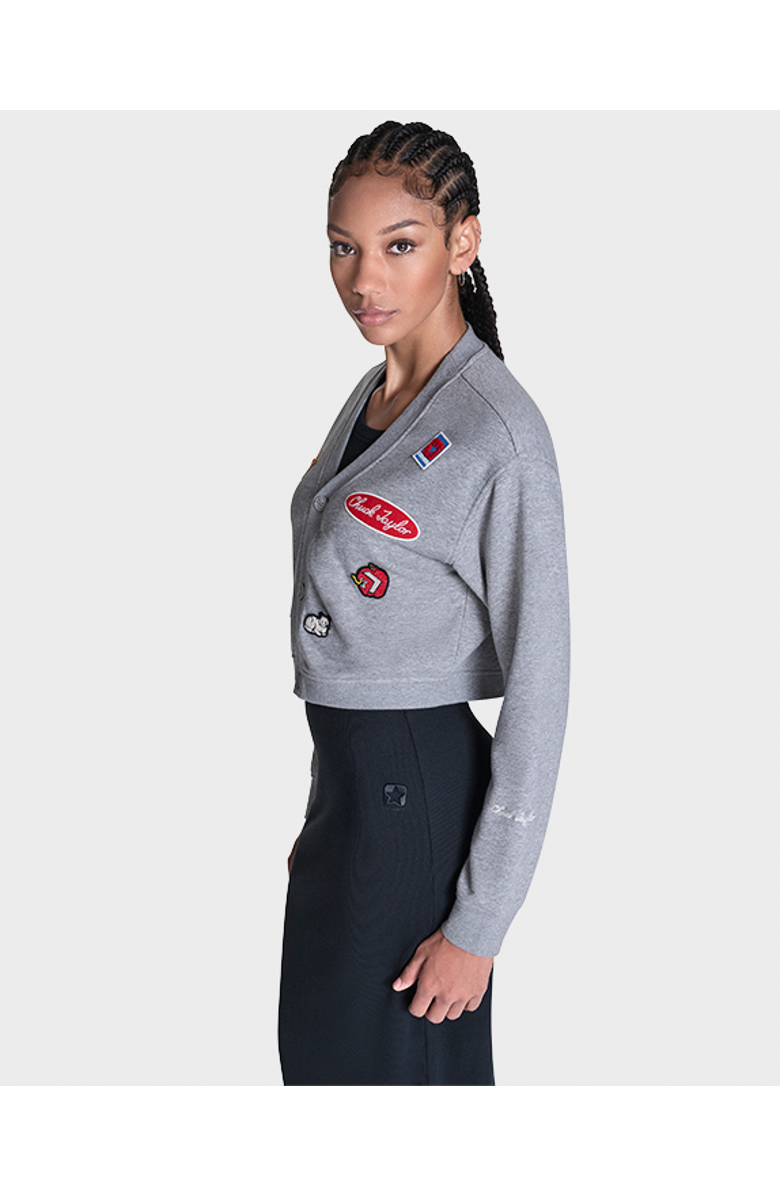 Converse Chuck Patch Cardigan, Alternate, color, Vintage Grey Heather