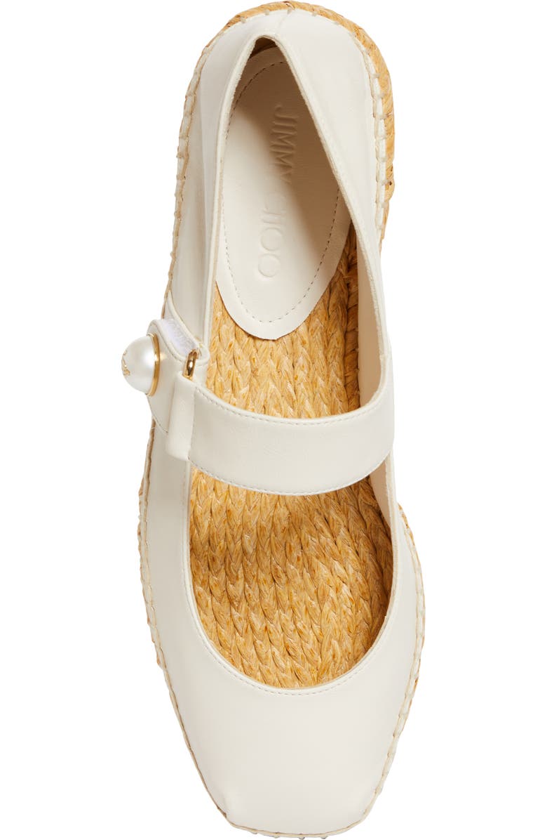 Jimmy Choo Fayence Espadrille Mary Jane Flat, Alternate, color,