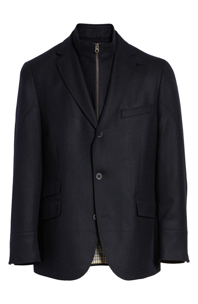 FLYNT Regular Fit Wool & Cashmere Hybrid Sport Coat, Alternate, color, Navy