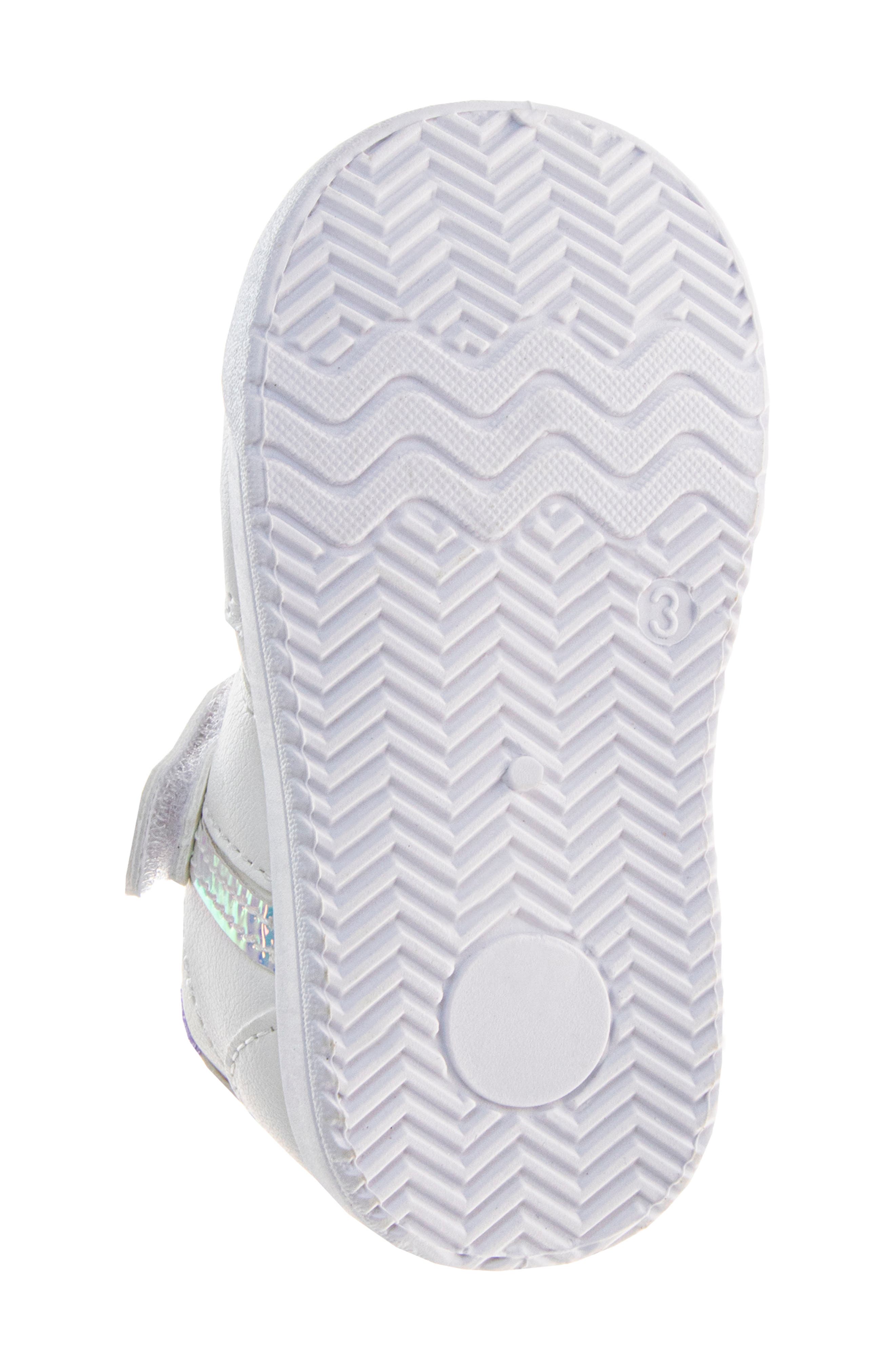 JOSMO Kids' Hook-and-Loop Sneaker, Alternate, color, White/Lime