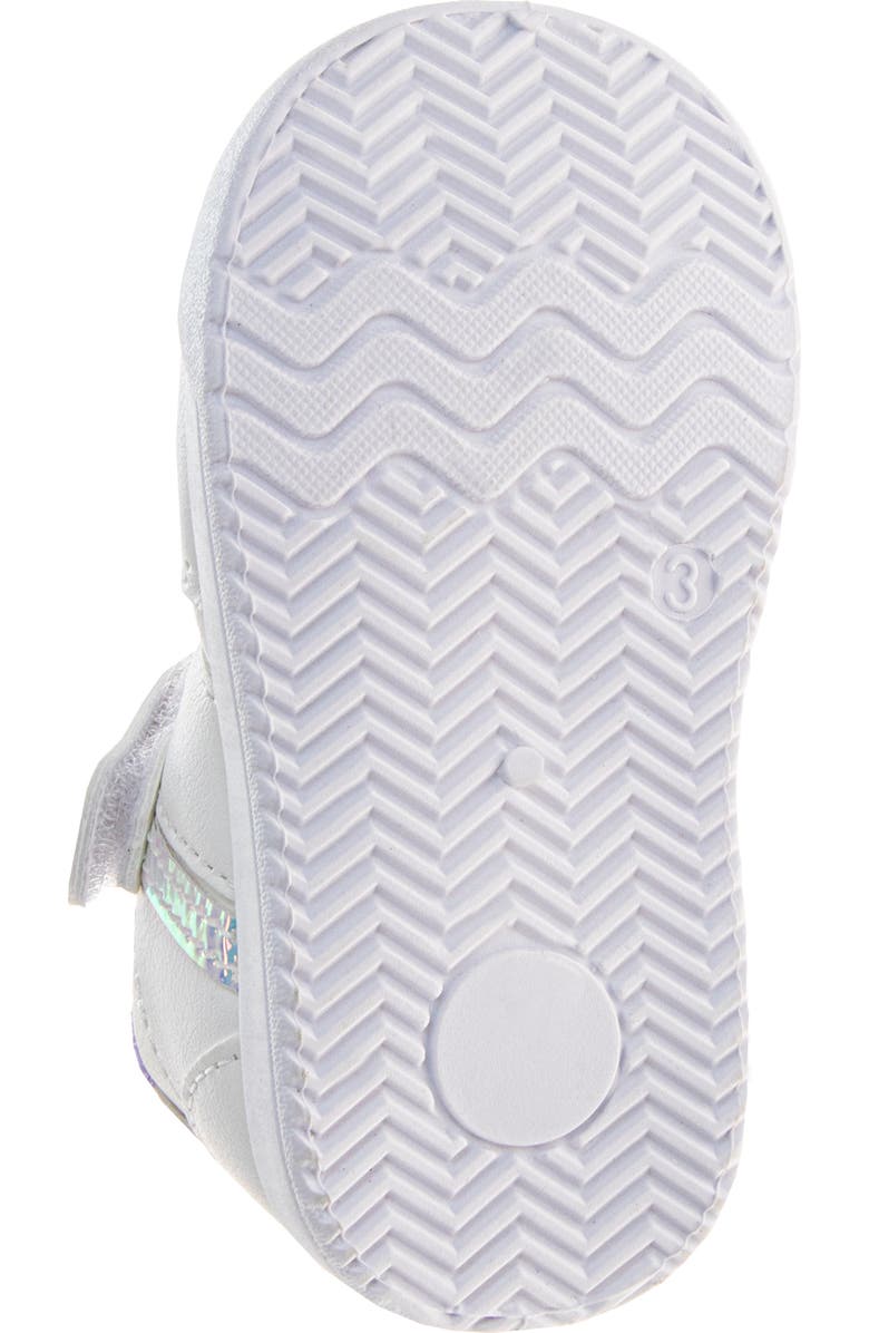 JOSMO Kids' Hook-and-Loop Sneaker, Alternate, color, White/Lime