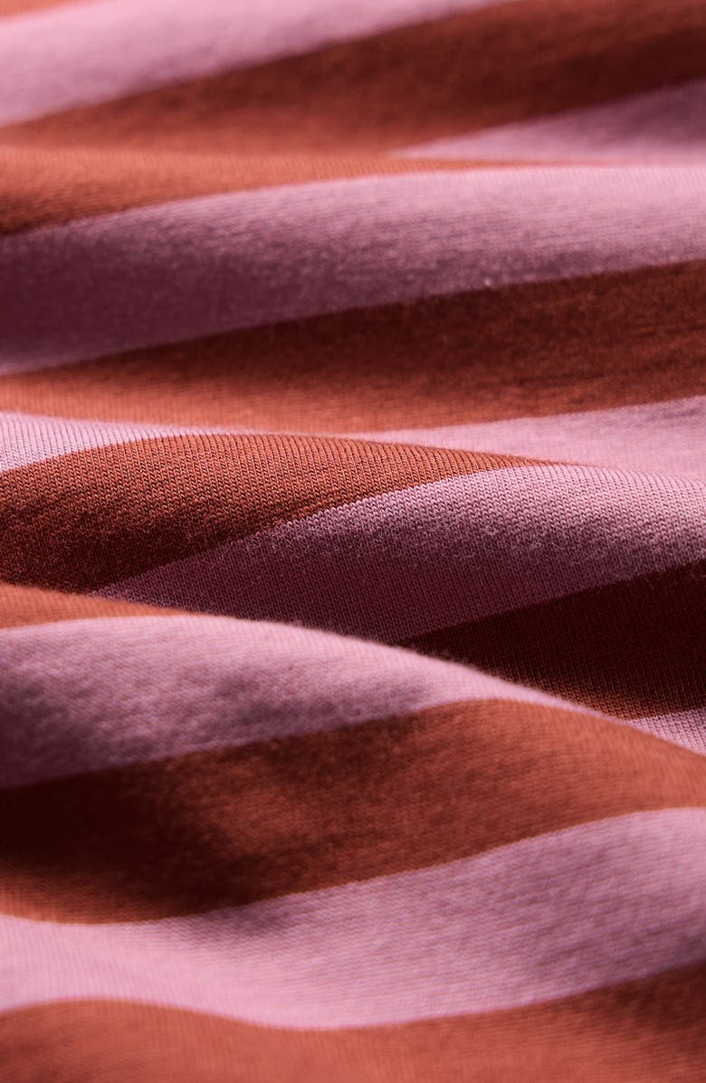 Seasalt Cornwall Sailor Stripe Organic Cotton Top, Alternate, color, Scallion Burgundy