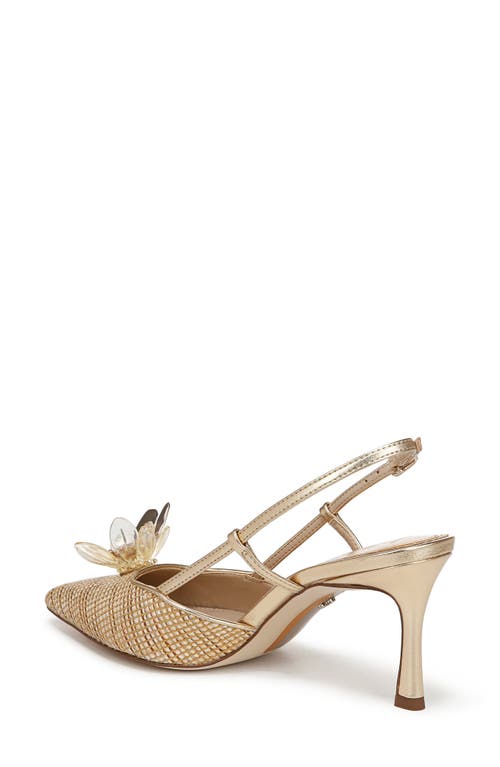 Sam Edelman Mali Slingback Pointed Toe Pump In Sand Dune Multi