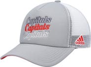 adidas Women's adidas Gray/White Washington Capitals Foam Trucker Snapback Hat