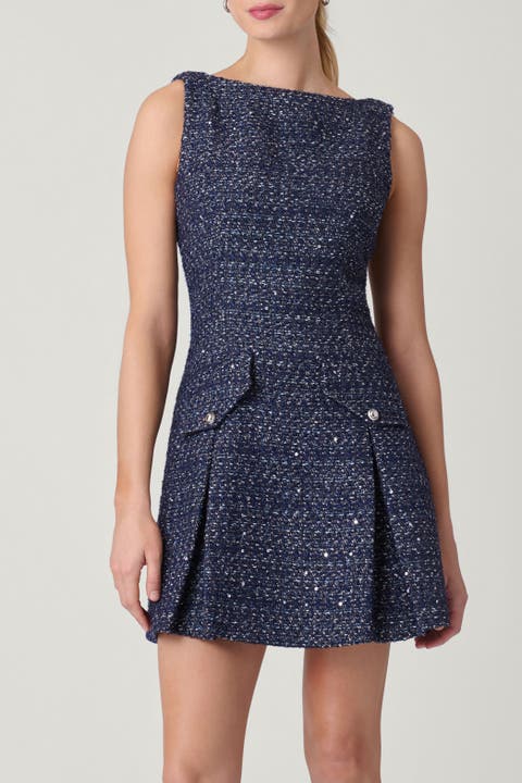 Union Lurex Tweed Bradford Dress