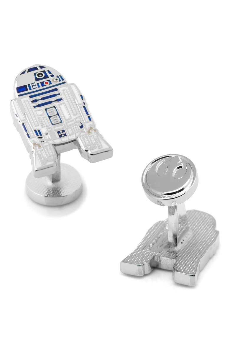 Cufflinks, Inc. Star Wars R2D2 Cuff Links, Alternate, color, Grey Multi