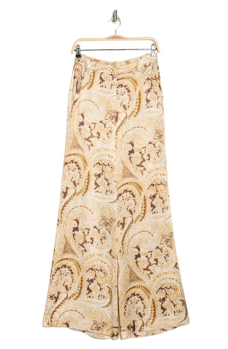 L'AGENCE Pilar Paisley Wide Leg Pants, Alternate, color, 