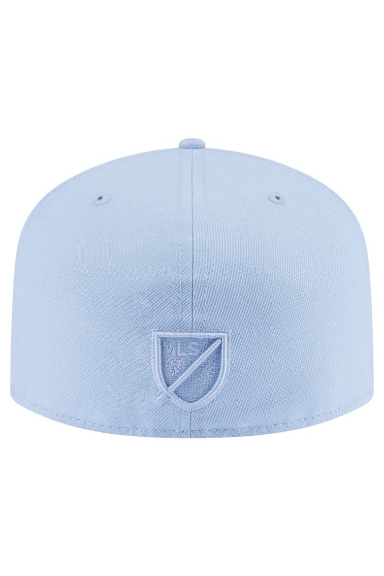 Men's New Era Light Blue Chicago Fire Color Pack A-Frame 59FIFTY Fitted Hat, Alternate, color, Light Blue