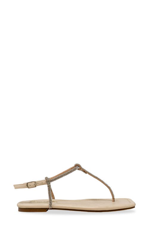 Chase & Chloe Chase And Chloe Rhinestone T-strap Sandal
