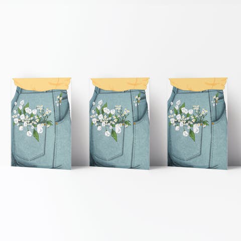 Everyday Greeting Card Pack (3ct) "Pocket Flowers"