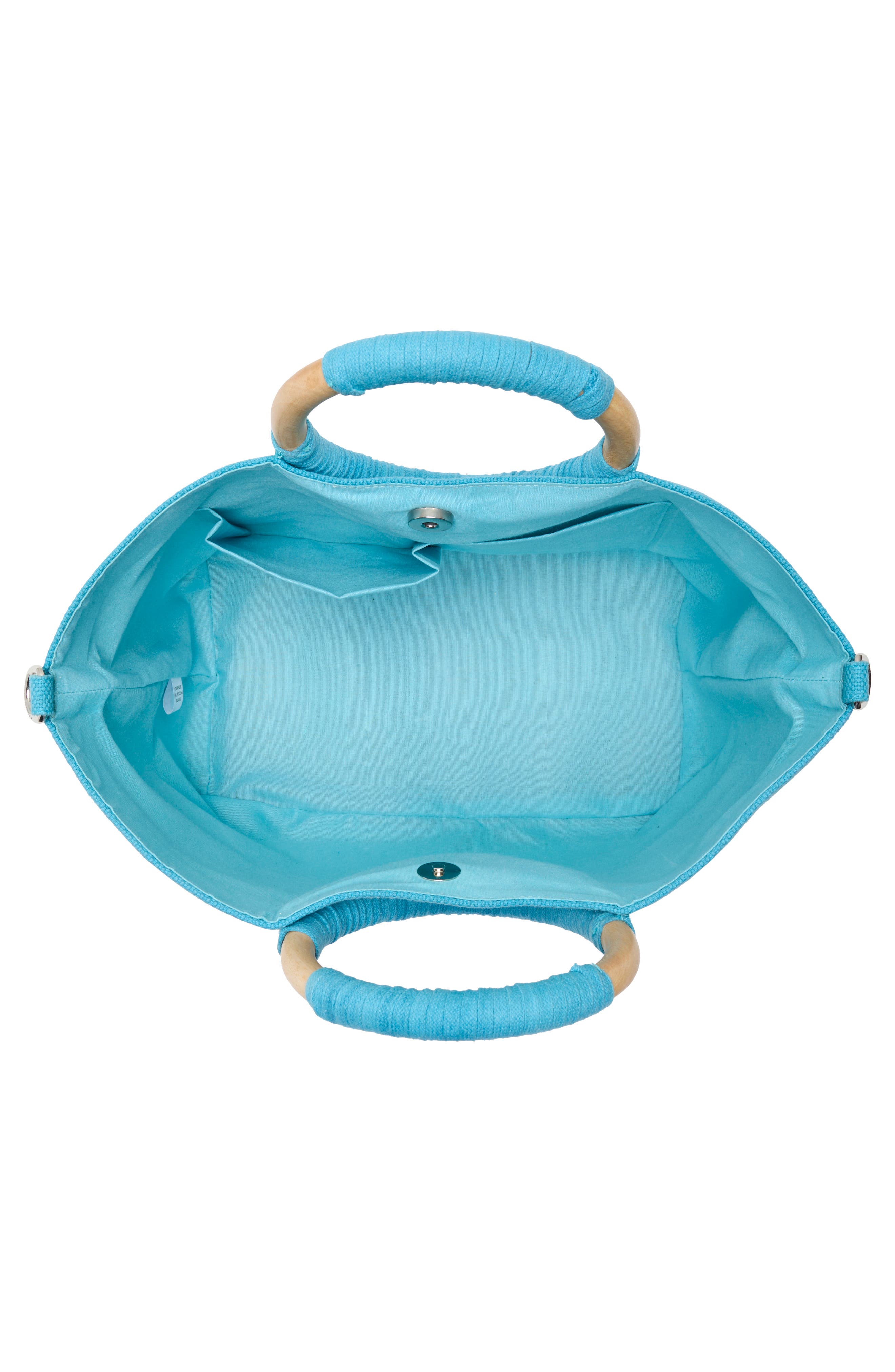 Collection XIIX Beaded Canvas Tote Bag, Alternate, color, Light Blue