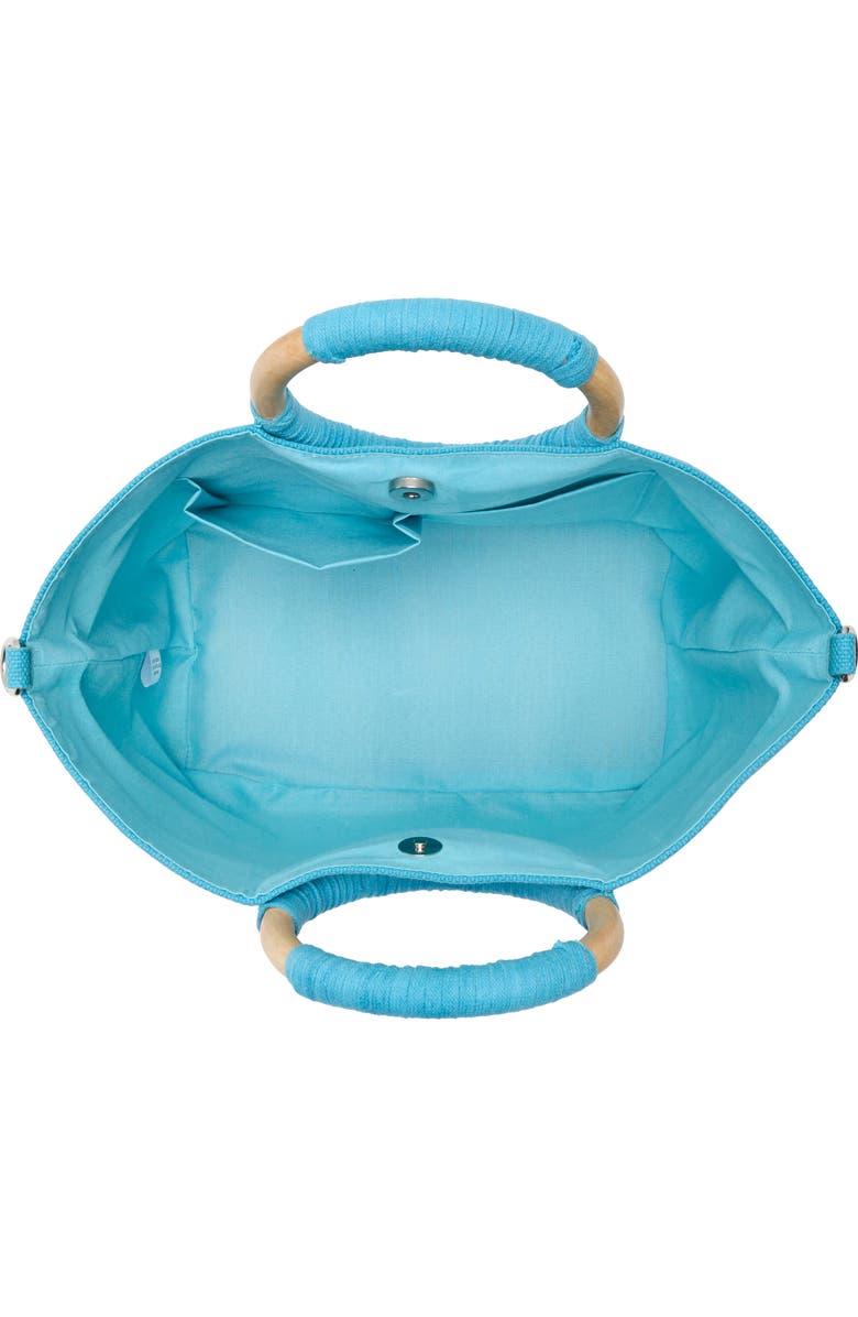 Collection XIIX Beaded Canvas Tote Bag, Alternate, color, Light Blue