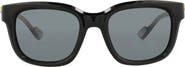 Gucci 53mm Rectangular Sunglasses