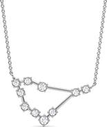 HauteCarat Capricorn Constellation Lab Created Diamond Necklace