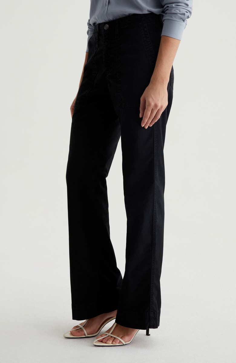 AG Juliet High Waist Utility Flare Twill Pants, Alternate, color,