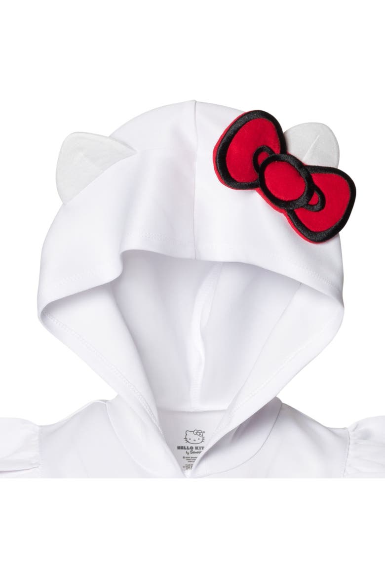 Hooded Tutu Dress, Alternate, color, Hello Kitty White Red