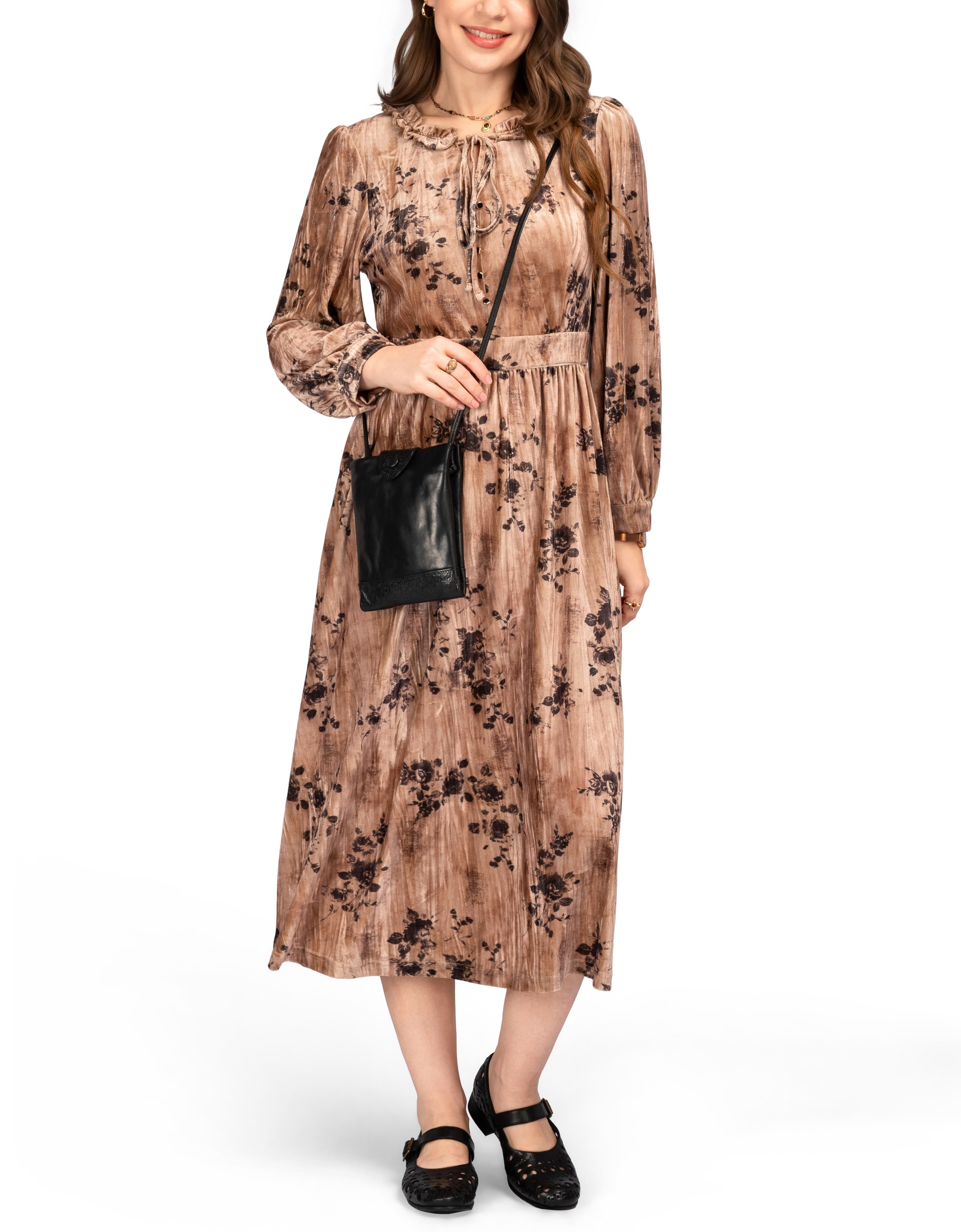 OLD TREND Lily Genuine Leather Structured Convertible Crossbody, Alternate, color, Black