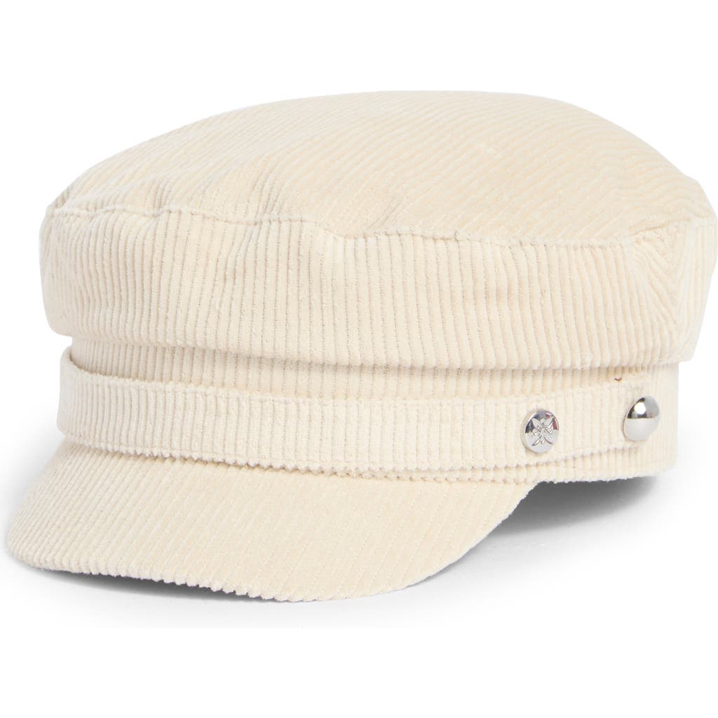 Bcbg Wide Wale Corduroy Skipper Cap In Brown