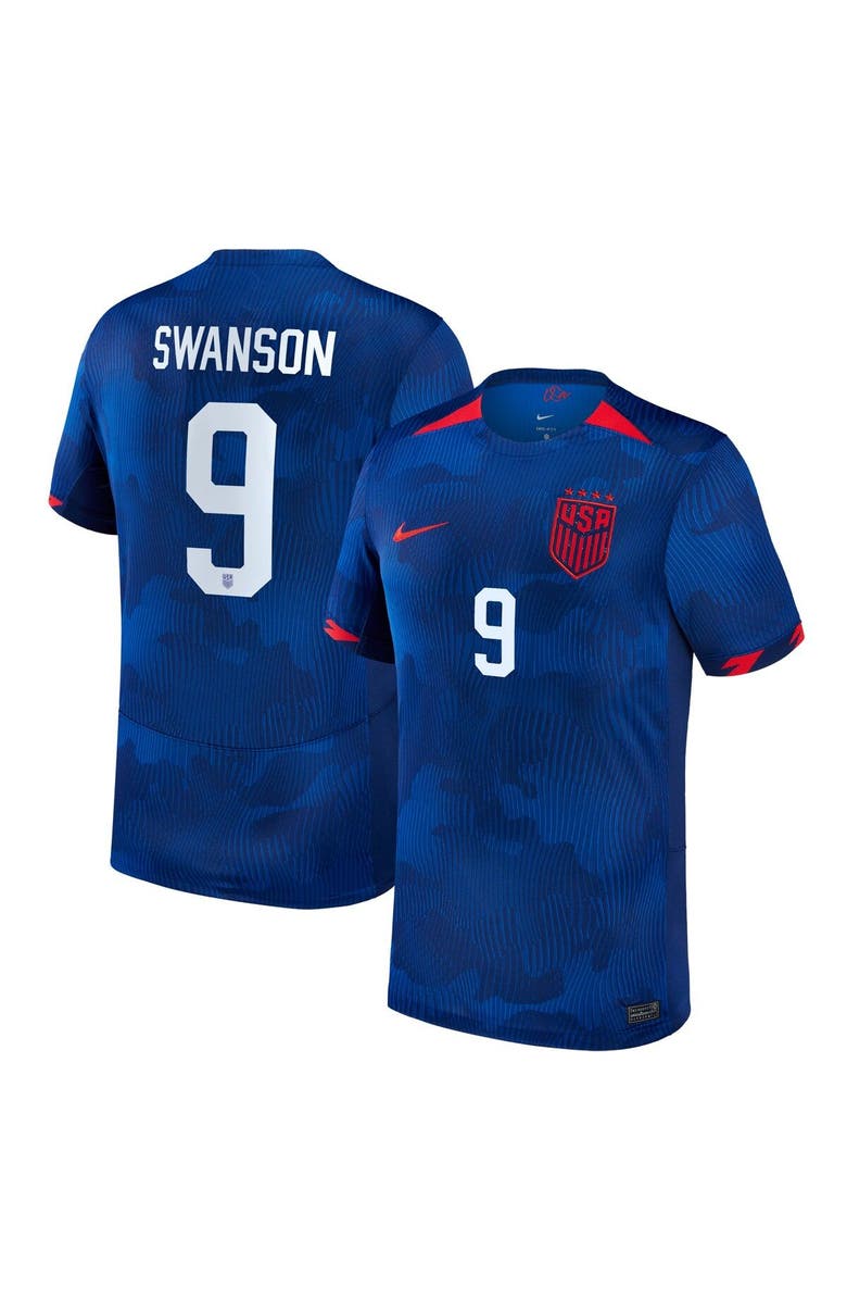 Nike Men's Nike Mallory Swanson Royal USWNT 2023 Away Replica Jersey, Alternate, color, 