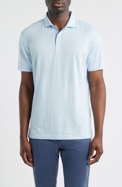 Starnes Heathered Cotton Blend Polo
