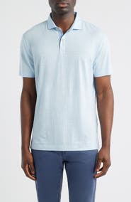 johnnie-O Starnes Heathered Cotton Blend Polo
