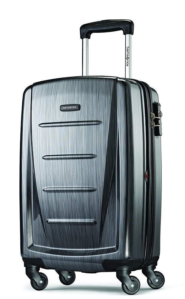 Samsonite Winfield 2 Carry-On 20-Inch Hardside Luggage with Spinner Wheels, Main, color, Charcoal