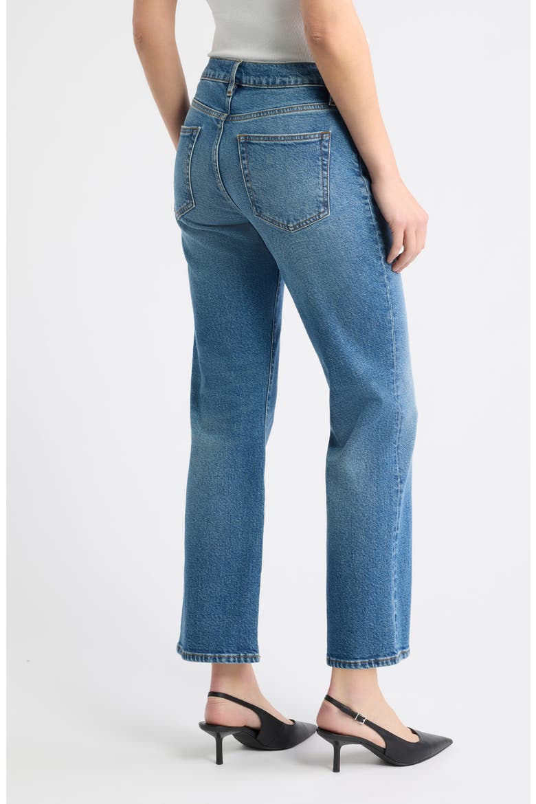 The Cigarette Crop Straight Leg Jeans, Alternate, color, FINCH