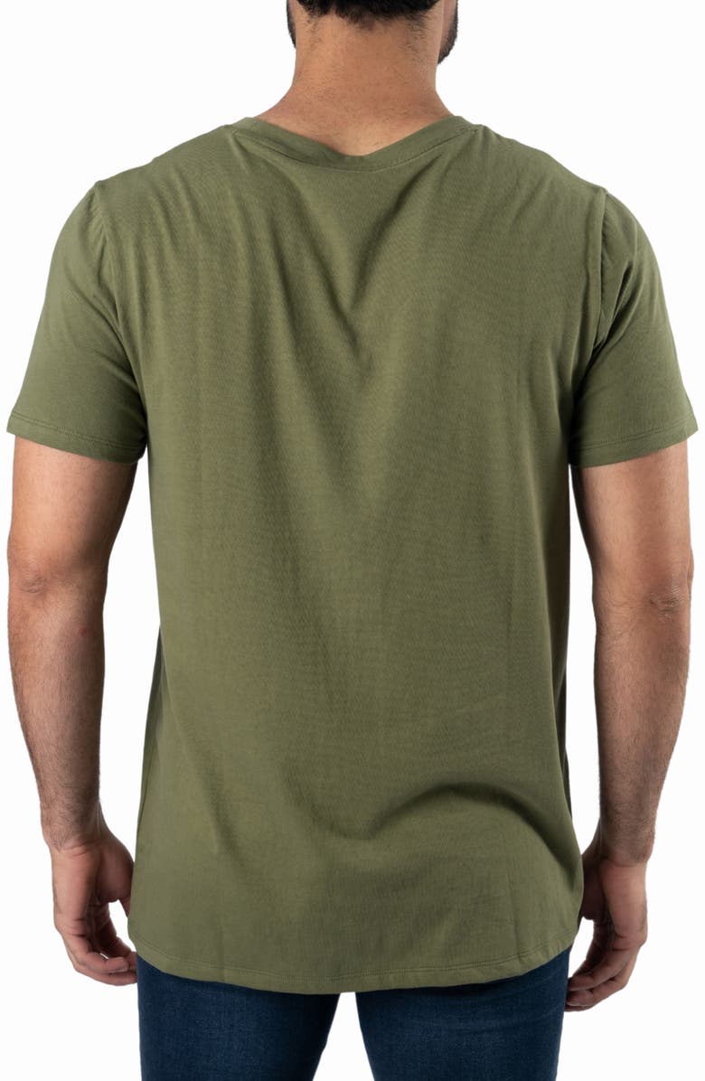 Jared Lang Boxy Cotton T-Shirt, Alternate, color, Military Green