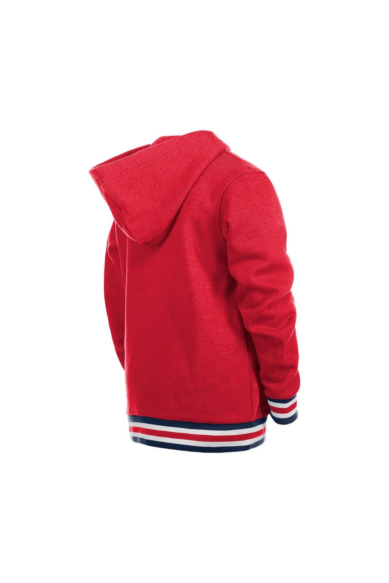 Youth New Era Red Los Angeles Angels Knit Trim Pullover Hoodie, Alternate, color, Red