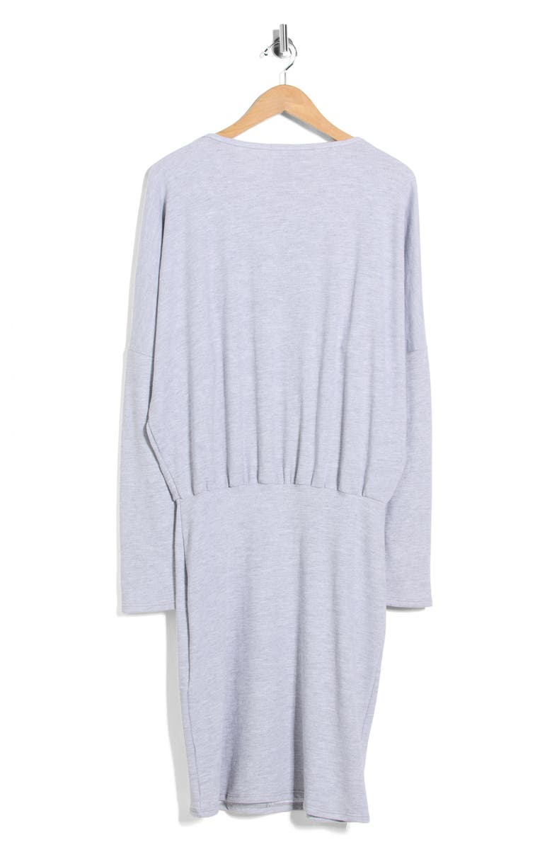 GO COUTURE Dolman Sleeve Sweater Dress, Alternate, color, Heather Grey