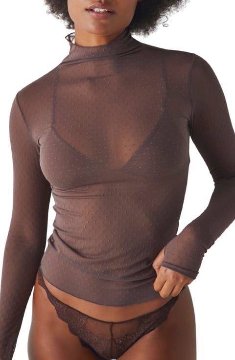 On the Dot Layering Mesh Turtleneck