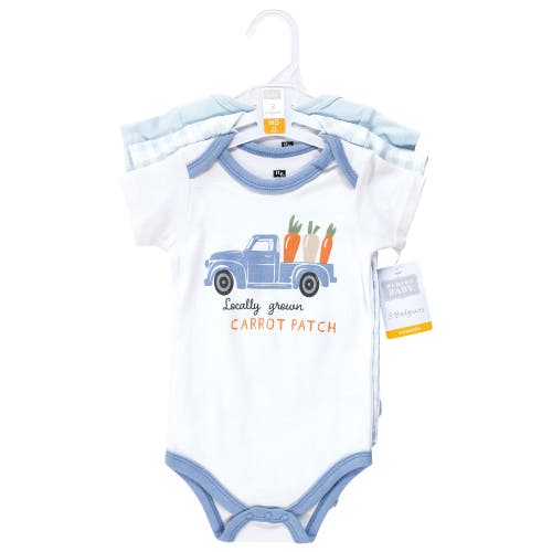Hudson Baby Soft Cotton Bodysuit Triple Pack