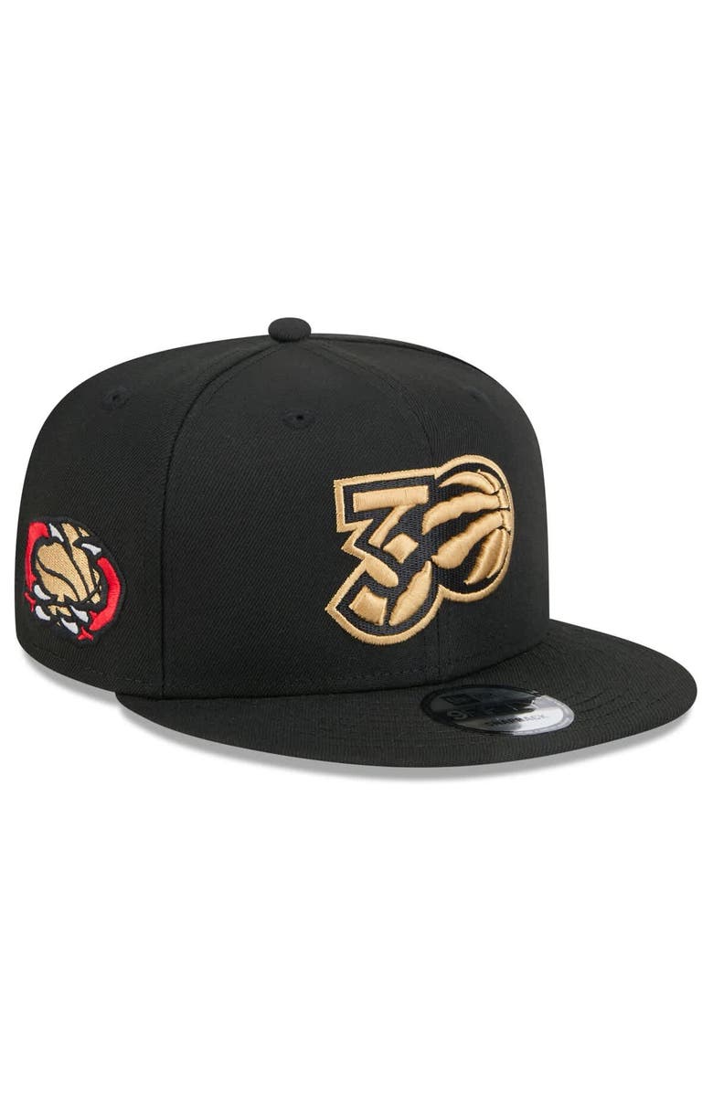 New Era Men's New Era  Black Toronto Raptors 2024/25 City Edition Alternate 9FIFTY Snapback Hat, Main, color, Black