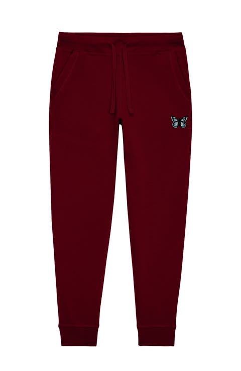 Womens Butterfly Midweight Fleece Jogger Pant