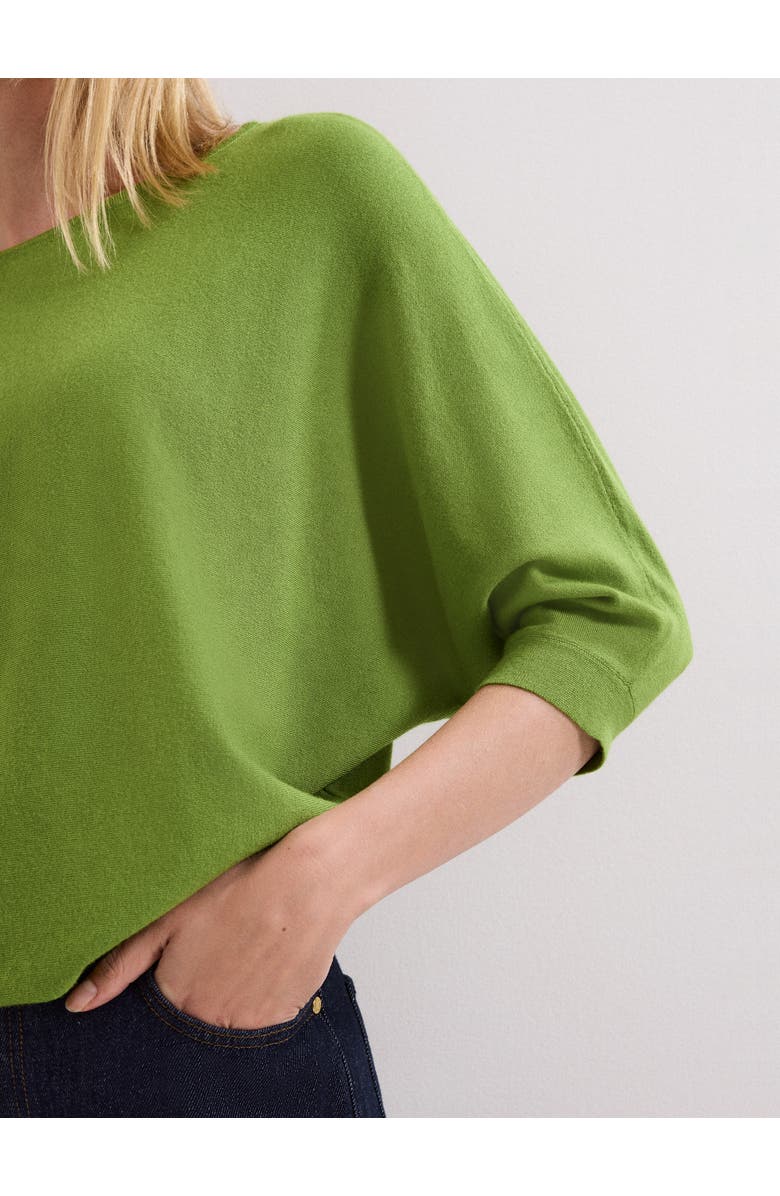 Phase Eight Cristine Slash Neck Knit Jumper, Alternate, color, Bright Green